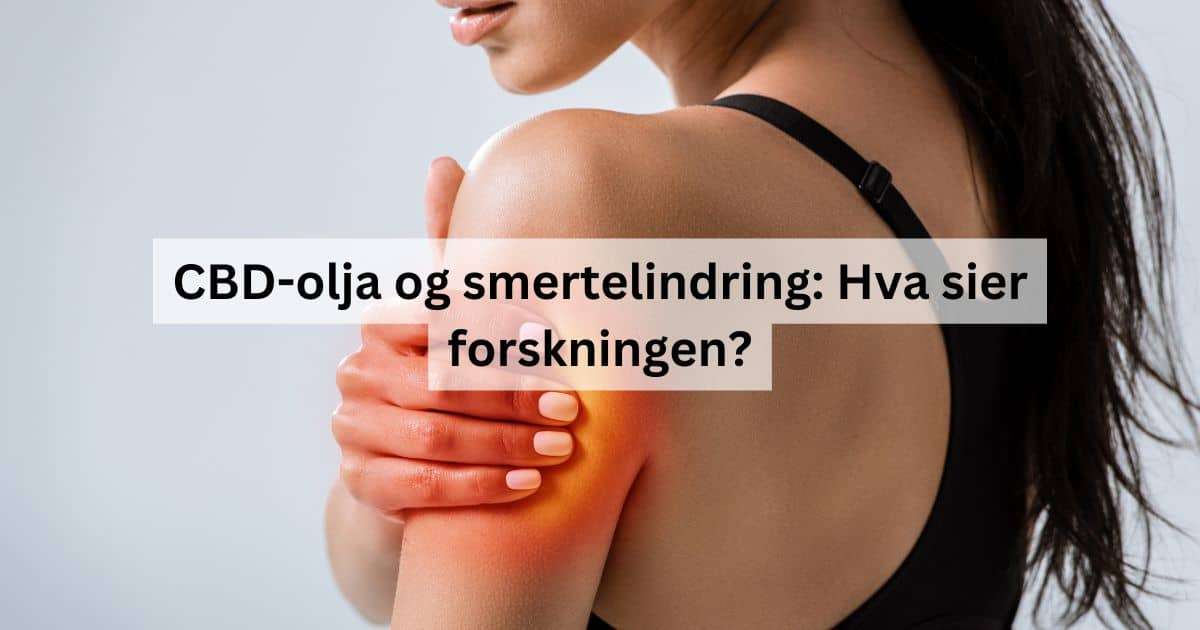 CBD-olja og smertelindring Hva sier forskningen