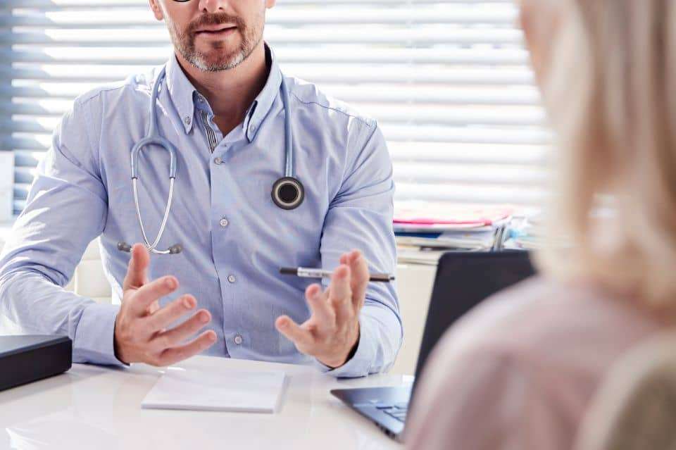 Ingen konsultasjon med helsepersonell