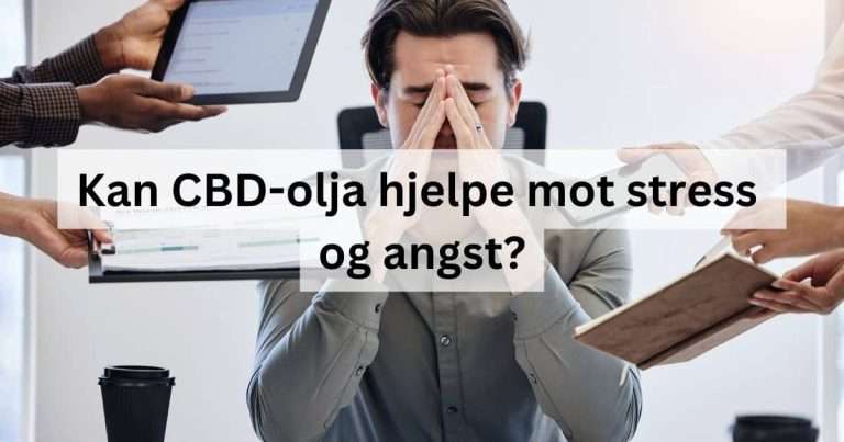 Kan CBD-olja hjelpe mot stress og angst?