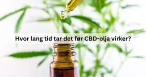 Hvor lang tid tar det før CBD-olja virker?